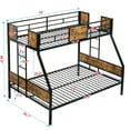 thumbnail image 5 of JERFIT Over FULL Metal Bunk Bed with 2 - Side Ladder and Full-Length Guardrail No Box Spring, 5 of 10