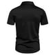 thumbnail image 4 of pstuiky camisetas para hombre, Camisa informal de negocios de color liso con solapa y botones de manga corta para hombre camisas casuales para hombre s, 4 of 6