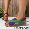 thumbnail image 4 of Willtoo Women's Contrast Color Flat Orthopedic Sandals 2026, Crisscross Strap Open Toe Summer Shoes, Comfortable Orthopedic Sandals, 4 of 5