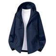 thumbnail image 5 of Fall Jackets for Women Waterproof Windbreaker Zip Up Hooded Outdoor Rain Jacket with Multi Pockets for Hiking Travel Workwear, 5 of 9