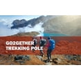 thumbnail image 6 of G2 Hiker Trekking Hiking Poles Telescopic/Aluminium Alloy/EVA Foam Grip/Cork Grip/Foam Padded Wrist Strap/Auto-Adjustable Strap/Quick Flip Lock (Pack of 2 Poles).Yellow/Blue, 6 of 6