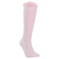 thumbnail image 2 of Lian LifeStyle Children 3 Pairs Knee-High Combed Cotton Blend Socks 0Y-1Y 3P3C-02 (Wine, Pink, Cream), 2 of 4