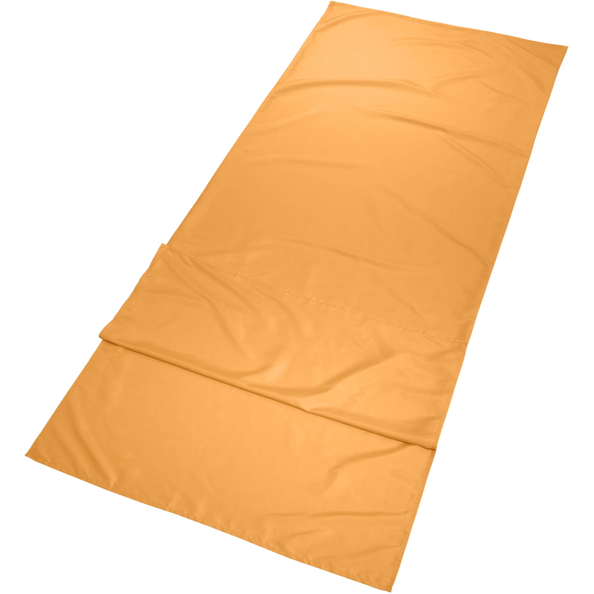 Ozark Trail Breathable Polyester Camping Sleeping Bag Liner Sheet, Yellow (78" L x 33.5" W)