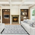 thumbnail image 2 of Superior Kidwai Collection Rugs Geometric/striped Hand-Made Area Rug, 5' x 8', 2 of 8