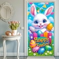 thumbnail image 5 of Jialili Enchanting Easter Door Decor Adorable Bunny With Colorful Eggs And Happy Easter Festive Springtime Decoration, 5 of 6