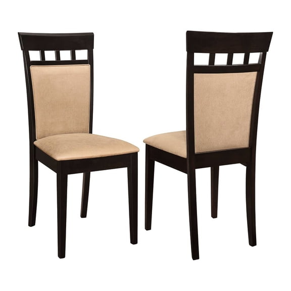 Cappuccino Finish - Cushioned Seating and Back - Dining Table - Elegant Dining Experience