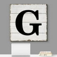 thumbnail image 2 of wall26 Canvas Wall Art English Letter Wood Background Home Wall Decorations for Bedroom Living Room Paintings Canvas Prints Framed - 12x12 inches, 2 of 5
