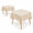 Beige-48" x 48" (Square), variant on 2 Pack 48x48 Inch Square Tablecloth Washable Beige Table Cloth