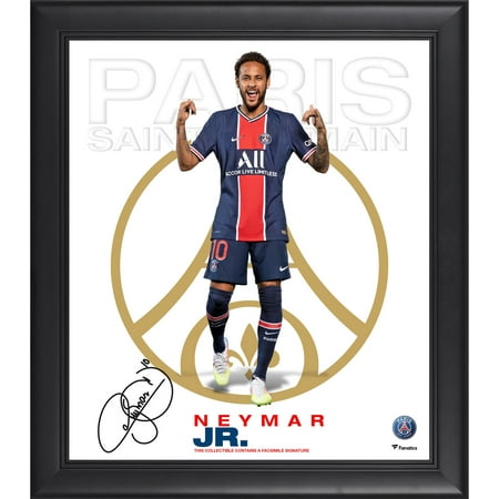 Neymar Jr. Paris Saint-Germain 15" x 17" Player Frame - Facsimile Signature - Fanatics Authentic Certified