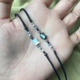 thumbnail image 4 of FENOHREFE 2pcs Comfortable Couple Bracelets with Shell Handwoven Wristchains Cat Pendant Handchain Stylish Accessory, 4 of 7