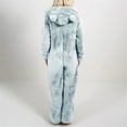 thumbnail image 3 of Pejock Women's Novelty One-Piece Pajamas Valentine's Day Family Christmas Pajamas Hooded Bandage One Piece Long Sleep Romper Pajama Bodysuit Jumpsuit Bodycon One-Piece Flannel Pjs Sleepwear, 3 of 5