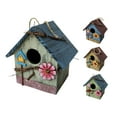 thumbnail image 1 of SPRING PARK Wooden Bird House, Hanging Birdhouse for Outside, Garden Patio Decorative Nest Box Bird House for Wren Swallow Sparrow Hummingbird Finch Throstle, 1 of 4