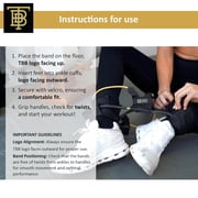 Total Body Band, 20 lbs, Heavy, Charcoal, Full Body Workout Band, Strength & Core Training