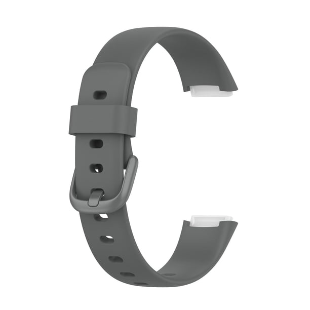 Correa De Reloj Inteligente De Repuesto De Silicona Deportiva A Prueba De Sudor Pulsera Impermeable Correas De Reloj Correas De Fitness Compatibles Con Fitbit Luxe Gris Cateissary EL016830-03