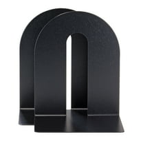 Officemate Magnetic Heavy-Duty Bookends, 10 x 8 x 8, Black, Set Of 2 (93186)