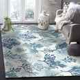 thumbnail image 4 of Area Rugs Indoor Non-Slip Rectangle Rug 2.7x5 Ft Abstract Tree Classic Blue Plant Watercolor Rug Rubber Backing Floor Mats Non Shedding Home Decor Carpet for Entryway Living Room, 4 of 8