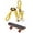 Yellow, variant on Adjustable Tortoise Harness Leash with Mini Skateboard Soft Anti-Escape Turtle Walking Lead Reptile Training Walking Rope for Small Medium Tortoise Outdoor Exercise Yard Decor