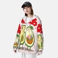 thumbnail image 3 of Fotbe Avocado Lovers Wearing Umbrella Chaqueta con Protección Solar UPF 50+ para Hombre y Mujer, Camisa con Capucha y Bolsillos-Medium, 3 of 7