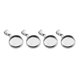 thumbnail image 3 of 20Pcs DIY Colgante de joyería Accesorios Acero inoxidable Ronda Bandejas de joyería Kit de cubiertas para collar de cadena de cuello (Plata 6 mm), 3 of 5