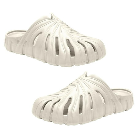 

Shower Slippers for Men | Arch Support Leaf Shape Slide Sandal | Nonslip Clogs Garden Shoes Slip-on Outdoor Beach Slippers with Soft Sole