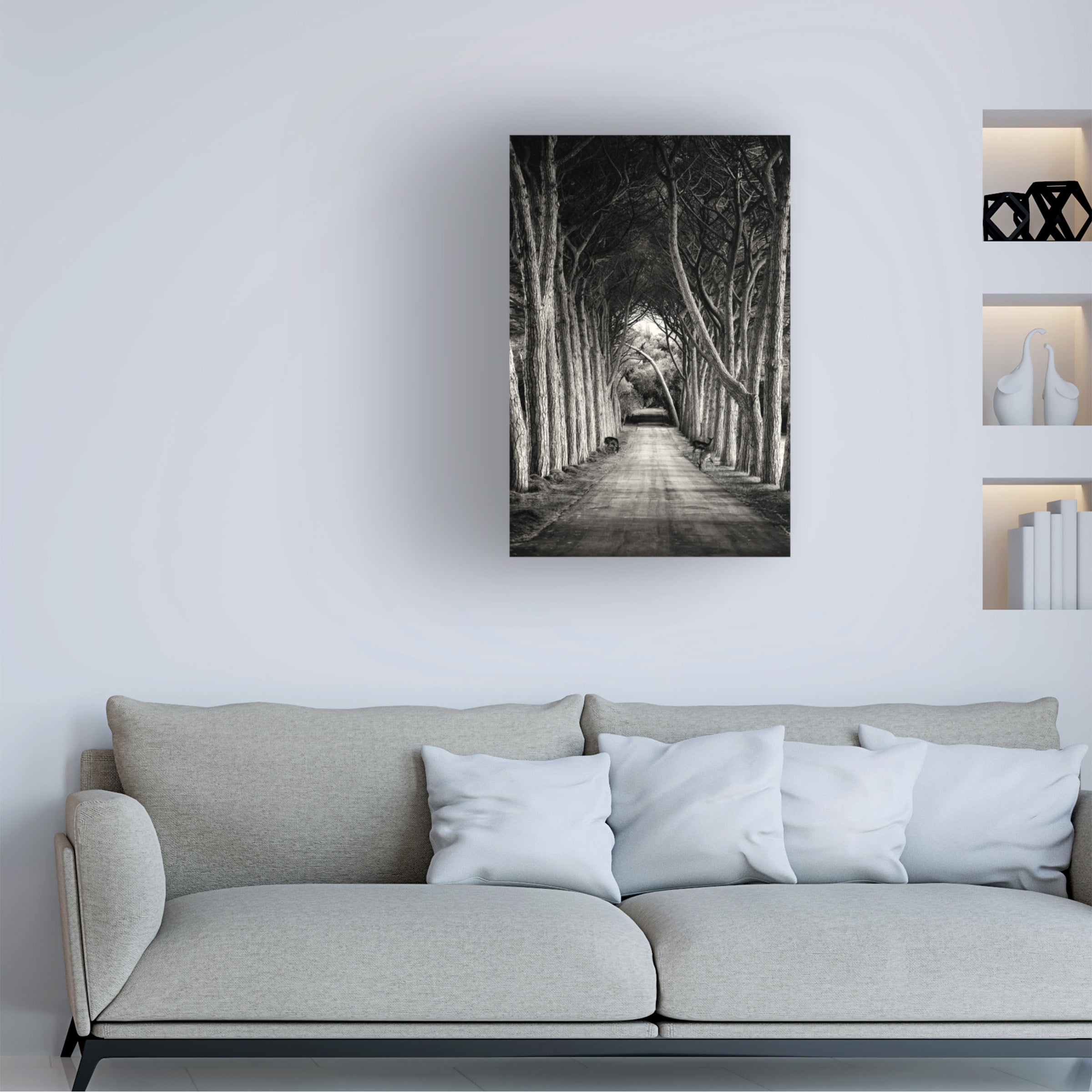 Sandra 'Path' Canvas Art
