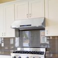 thumbnail image 2 of COSMO COS-QS90 Under Cabinet Range Hood with 500 CFM Permanent Filters LED Lights Convertible from Ducted to Ductless (Kit Not Included) 36 in Stainless Steel, 2 of 5