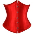 thumbnail image 1 of Corsets pour Femmes Bustiers Gothiques Classiques en Satin à Lacets, 1 of 4