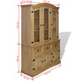 thumbnail image 4 of vidaXL Buffet & Hutch Gamme Corona de Pin Mexicain, 4 of 4