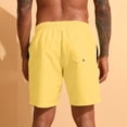 thumbnail image 4 of Men's Gym Workout Shorts with Mesh Liner Quick Dry Athletic Shorts 5 Inch Lightweight Sports Running Shorts with Pockets Yellow, 4 of 9