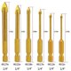 thumbnail image 4 of 6pcs Glass Drill Bits Set Tile Ceramic Drilling Set 3/4/5/6/8/10mm with 1/4inch Hex Shank for Porcel, 4 of 5
