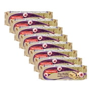BRITANNIA Fig Rolls 3.17oz (90g) - Fig Filled Cookies - Fig Shortbread Biscuits - Healthy Snack Anytime, Anywhere - All-Natural Sweet Fig Snacks (Pack of 8)