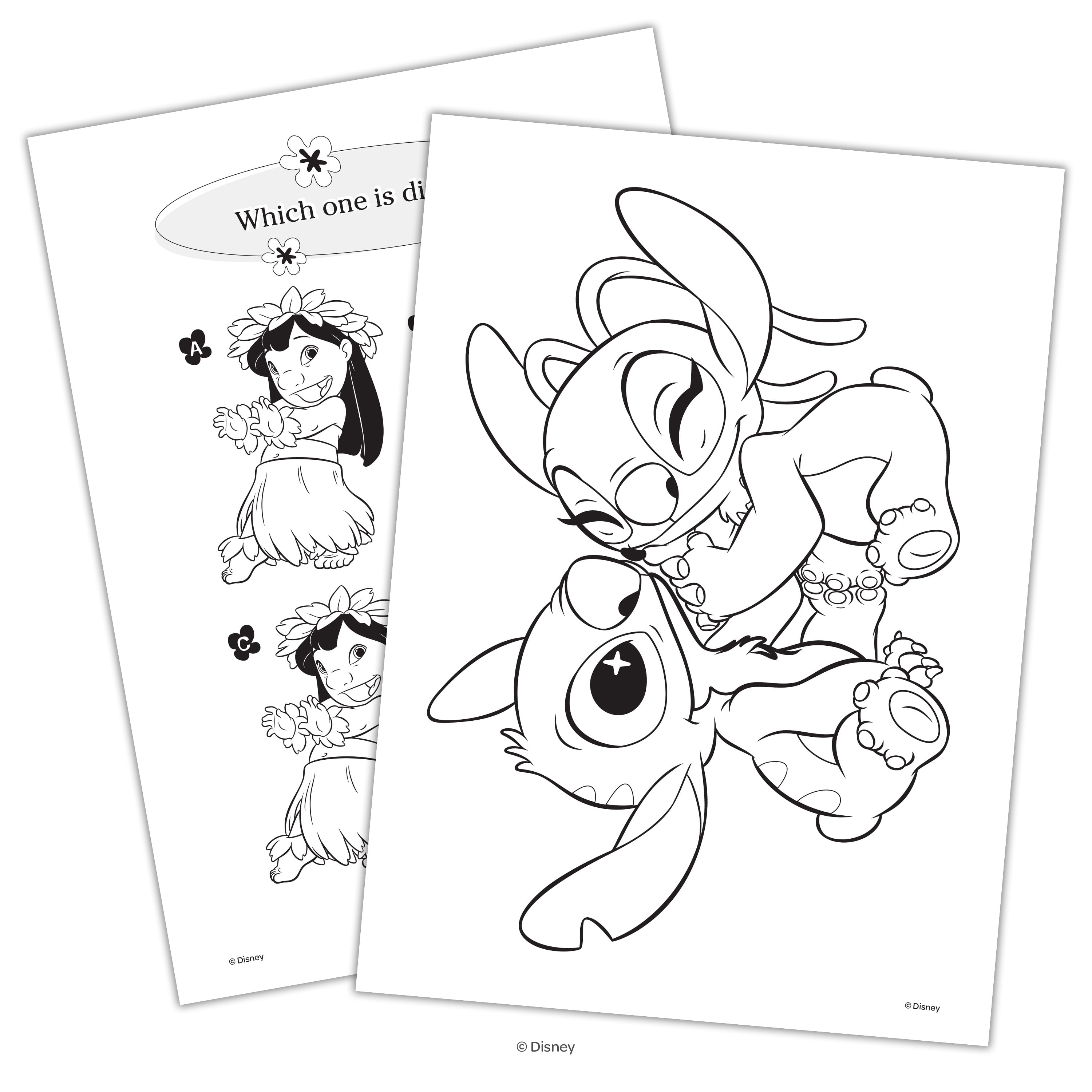 Disney Lilo & Stitch 48-Page Coloring Book with 4 Crayons, Paperback by Bendon