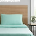 thumbnail image 3 of Mainstays 2 Pack Jersey Adult Fitted Sheet Set, Cotton Blended, Gray & Mint Green, Full, 6Pieces, 3 of 5