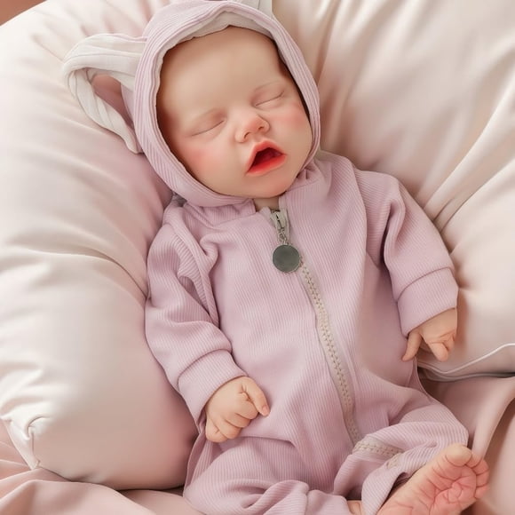 Muñeca Reborn GiggleBabble, totalmente de silicona, 43 cm, para niños mayores de 3 años