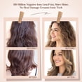 thumbnail image 5 of Hair Trends Cepillo secador de pelo de viaje, Nano Titanium 2 pulgadas, secador de pelo de un solo paso y voluminizador estilizador, mini cepillo de aire caliente ovalado, blanco y oro rosa, HB004, 5 of 5