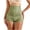 Green, variant on Plus Size Women's High Waist Lace Shaping Boxer Briefs, Stretch Tummy Hip Lift Breathable Body Support Underpants M-5XL
