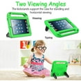 thumbnail image 4 of SUPNICE Kids Case for iPad 2 3 4 （Old Model）- Built-in Screen Protector, Shockproof Handle Stand Kids Friendly Protective Case for iPad 2nd 3rd 4th Generation, Green, 4 of 8