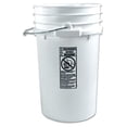 thumbnail image 2 of 7 Gallon HDPE Bucket, White, 2 of 2