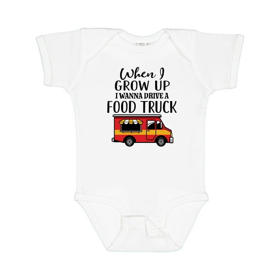 Inktastic Future Food Truck Driver Boys or Girls Baby Bodysuit