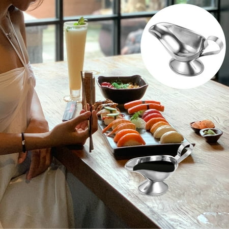 LOLIPPYY Stainless Steel Reusable Sauce Cups Set for Restaurants Sauce Holders 1 Set