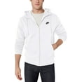 thumbnail image 3 of Men's Nike Sportswear White/Black Club Fleece Full-Zip Hoodie (BV2645 100) - 2XL, 3 of 7