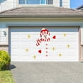 thumbnail image 4 of FNNMNNR Christmas Snowman/Elk Garage Door Decoration Waterproof Dinosaur Face Stickers Chritsmas Garage Door Archway Entryway Car Decorations Snowman Fridge Decals Halloween Decorations O, 4 of 12