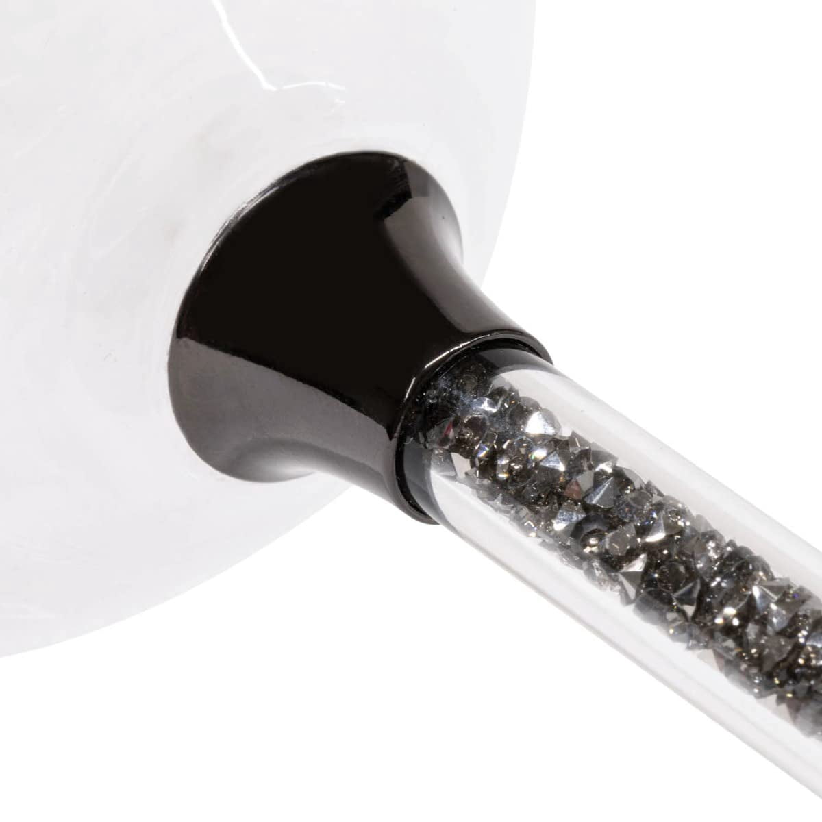 Sparkles Home Rhinestone Crystal Filled Stem Toasting Flutes - Set of 2 in Gift Box