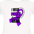 thumbnail image 4 of Inktastic I Wear Purple for My Nana Pancreatic Cancer Awareness Boys or Girls Long Sleeve Baby Bodysuit, 4 of 5