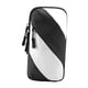 thumbnail image 3 of Bolsa de muñeca deportiva con brazalete impermeable y cremallera, multifuncional, para correr. blanco negro, 3 of 9