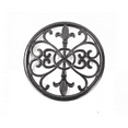 thumbnail image 4 of Linen Store Cast Iron 3 Piece Set Paper Towel Holder & Napkin Holder, Trivet Fleur De Lis Black, 4 of 4