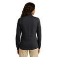thumbnail image 2 of Port Authority L293 Ladies Slub Fleece Full-Zip Jacket, Slate Grey, 4XL, Womens Fleece Jackets, 2 of 6