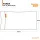 thumbnail image 5 of Dreamlab 2 Pack DE Fundas DE Almohada Premier 1800 Collection Microfibra DE Lujo Hipoalergénicas Tamaño 51 cm x 137 cm Blanco, 5 of 6
