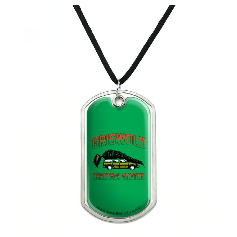 GRAPHICS & MORE Christmas Vacation Griswold House Logo 1 Pendant with Sterling Silver Plated Chain GRAPHICS & MORE Christmas Vacation Griswold House Logo 1 Pendant with Sterling Silver Plated Chain
