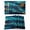 Navy Teal, variant on Blue Marble Placemats Set of 8, Modern Gray Golden Abstract Gradient Art Placemats for Dining Table, Place Mats for Kitchen Tabletop, Waterproof Wipeable Dining Table Mats Set